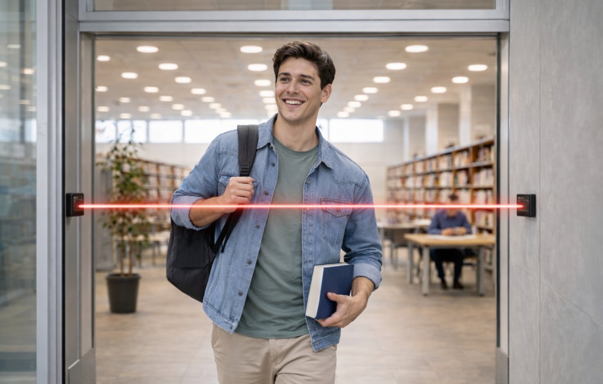 Contapersone wireless SensMax S1 per biblioteche