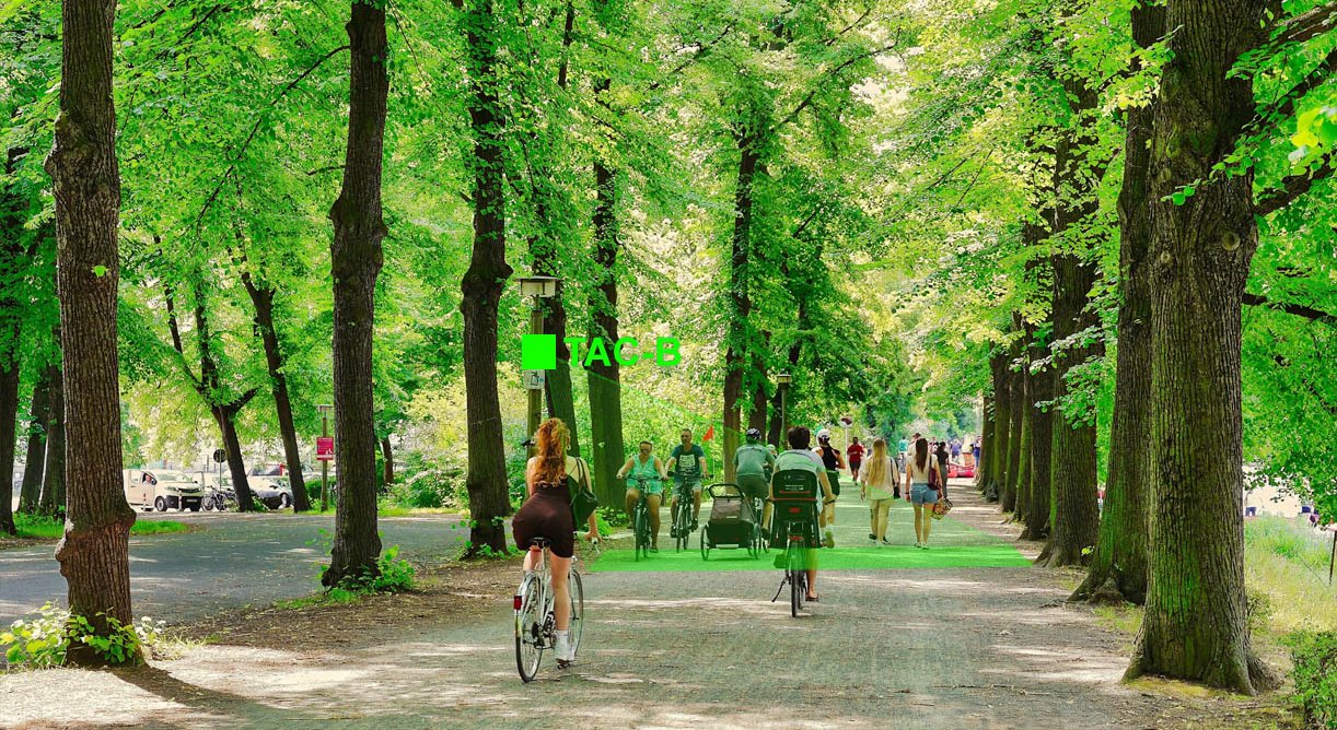 Radar da esterno SensMax TAC-B 4G per il conteggio di pedoni e ciclisti