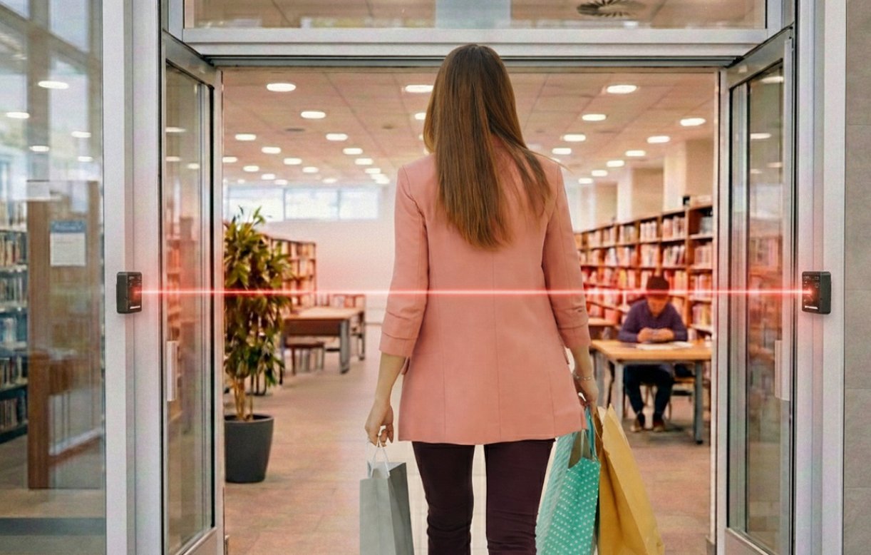 Sensori SensMax D3 TS per il conteggio delle persone in tempo reale agli ingressi dei negozi